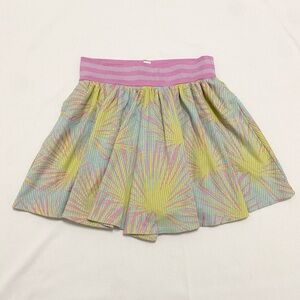 Emily McCarthy Knit Swing Shorts Palm Springs Leaf Print